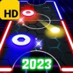 Glowing Air Hockey Game