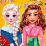 Best Friends Kimono Fashion Game