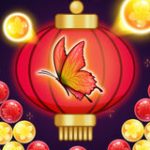 Bubble Shooter game with Butterflies