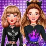 Electronic Celebrity Girl Fashion Game