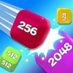 Cube Chain Merge Game 2048 3D