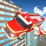 Flying Fire Truck Driving Simulator Game