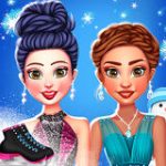 Princess Winter Ice Skating Dress Up Game
