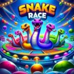 Colored Snake Racing Game