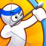 Stickman Archer Game: Shooting Arrows at Red