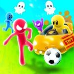 Crazy Stickman Box Game: 1-4 Players