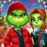 Grinch Couple Festive Dress Up Game