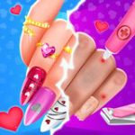 Valentine’s Day Nail Salon Game